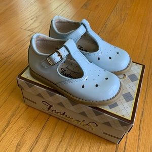 Footmates Harper Blue Patent Shoes